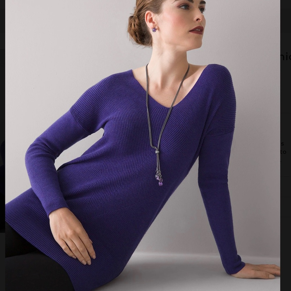 NWT purple extra small White House Black Market sweater